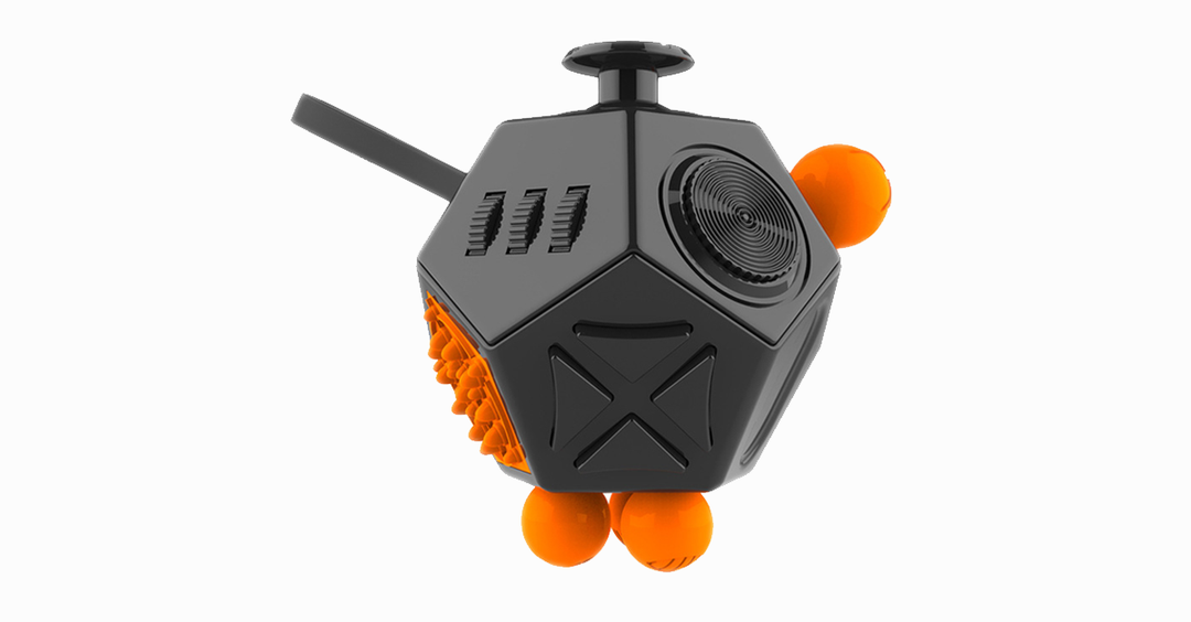 Skanto | Fidget Dodecagon – 12-sidet fidget kube lindrer stress og angst reduserer depresjon kube for barn og voksne med ADHD ADD OCD autisme