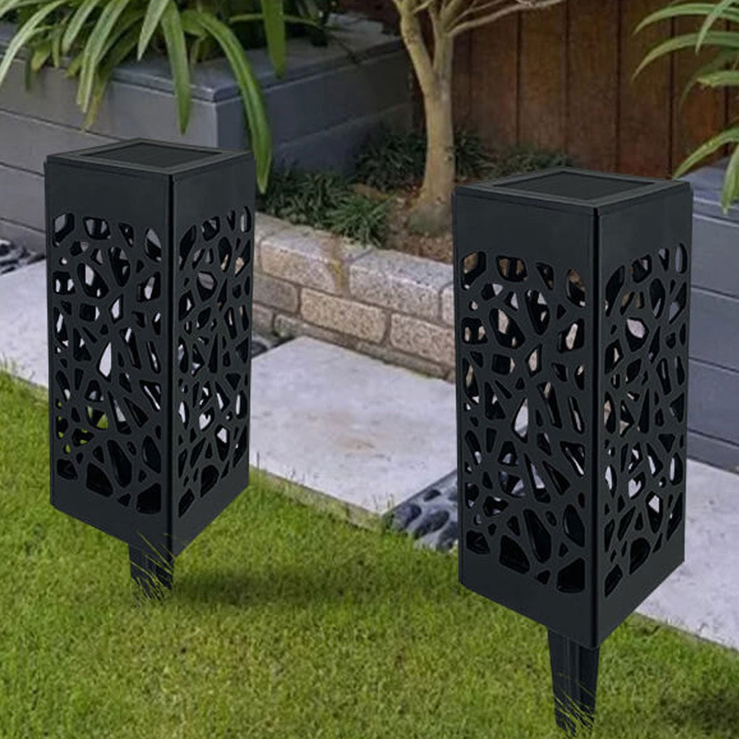 Kreativ Hullete Square Column LED Utendørs Gress Innsett Landskapslys | Skanto