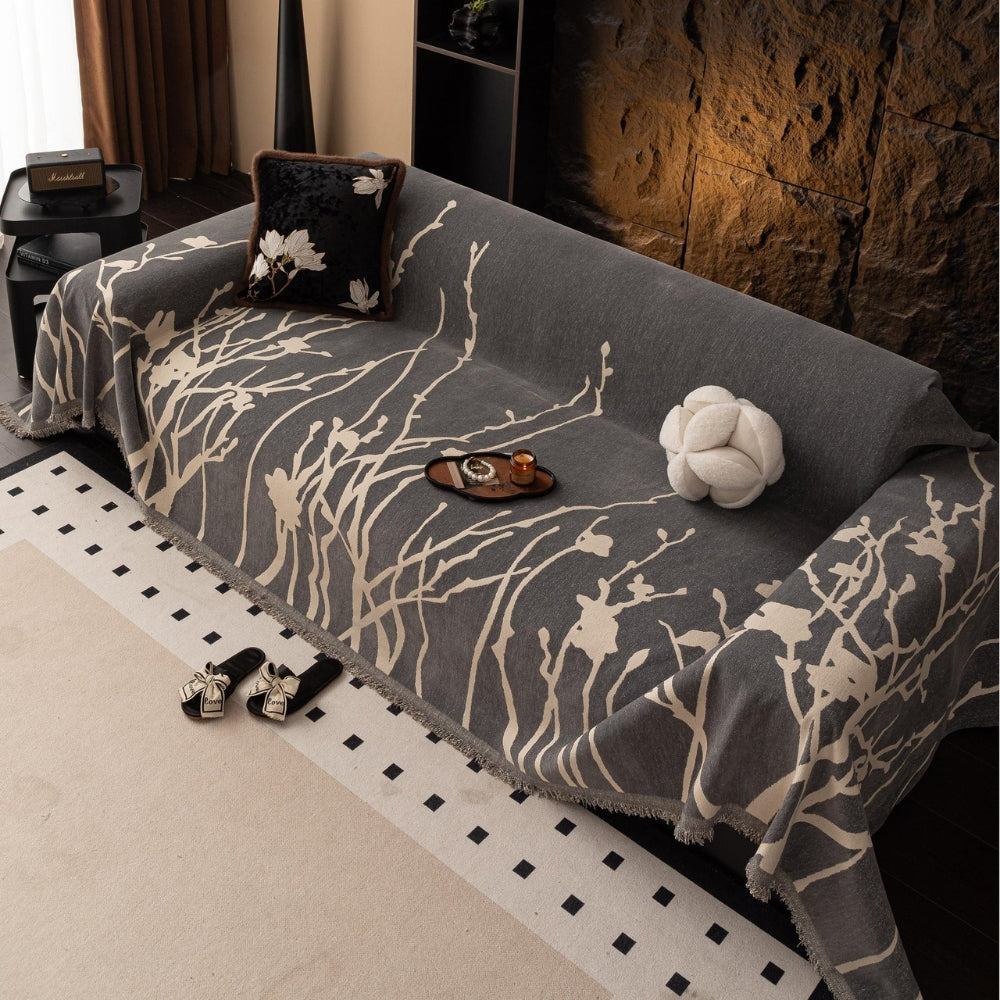 Skanto | Twilight Branches Chenille Sofa Cover