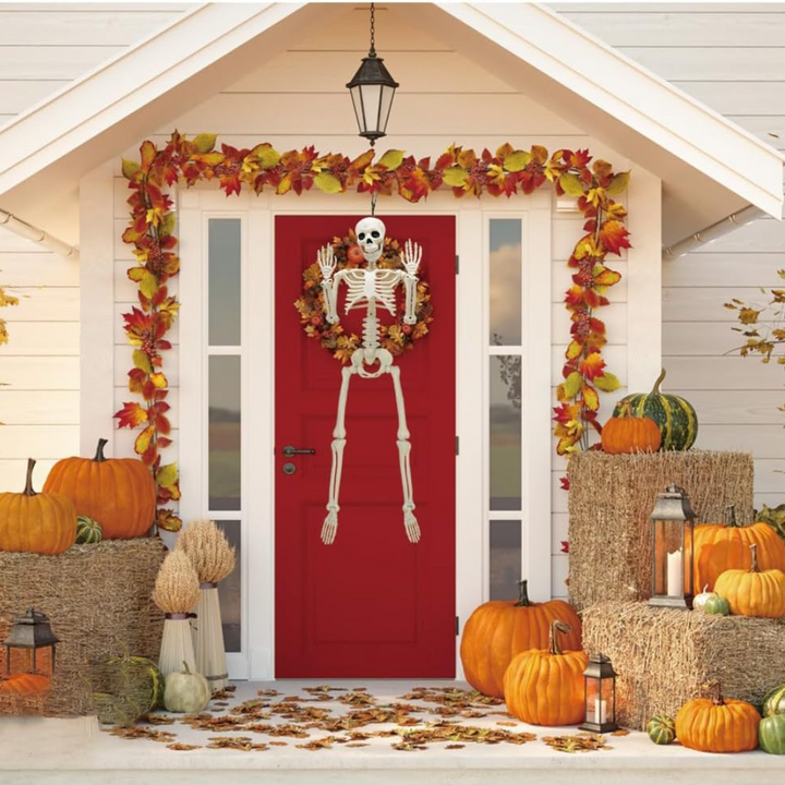 Helkropp Skelet Halloween Dekorasjon – Garantert Skremmende, Morsomt for Alle Skanto
