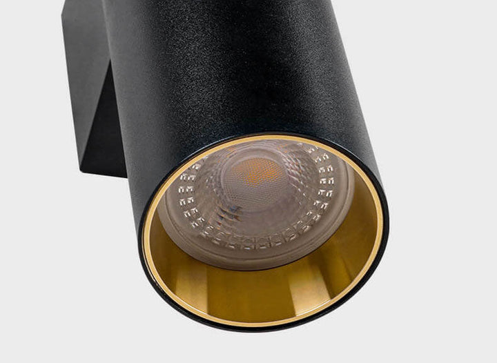 Skanto | Enkel Aluminium Sylinderformet 2-Lykt Vegglampe