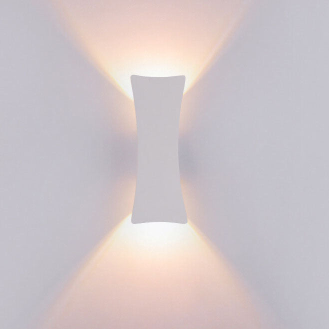 Moderne Enkle Rektangulære Buede LED Utendørs Vanntette Vegglampe | Skanto
