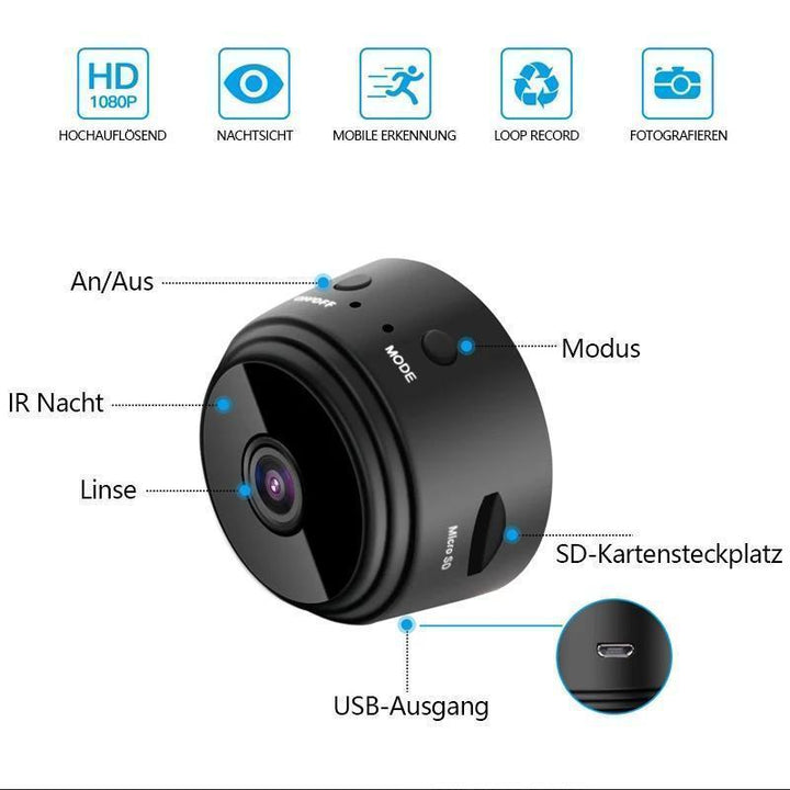 1080p magnetisk WiFi Mini Kamera | Skanto