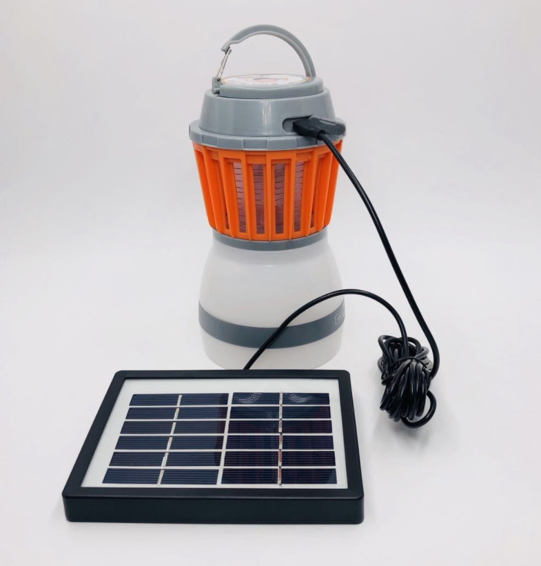 Skanto | Solenergi LED Mygglampe med Integrert Lantern – Effektiv Insektbeskyttelse og Belysning for Hage og Camping