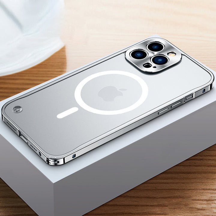 Magnetisk deksel for iPhone med metallramme | Skanto