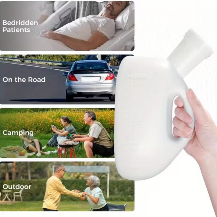 Bærbar urinflaske – Gjenbrukbar 2000ml | Skanto
