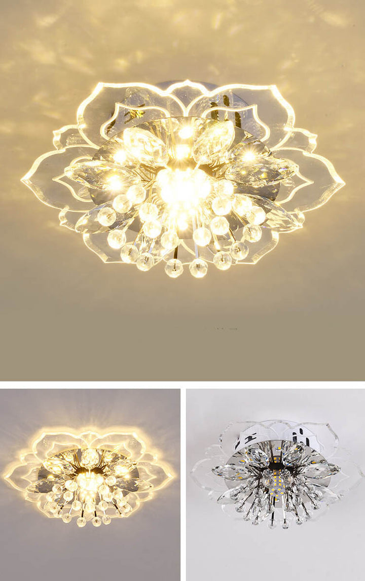 Karnz GlowPetal | LED krystall stift lampe | Blomstform, RGB Fargeveksling & energieffektiv