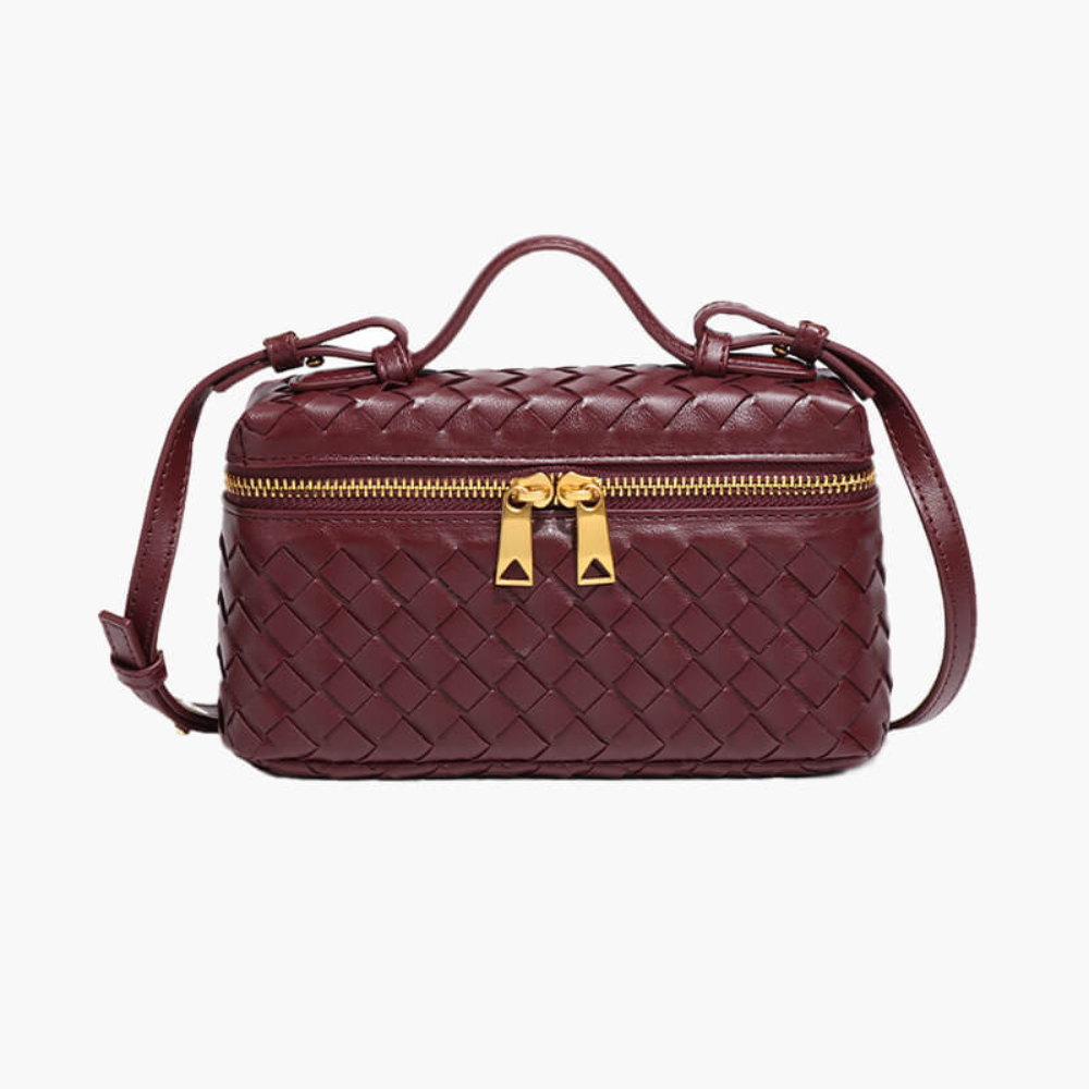 Skanto | Yashna – Kvinners Trendy Vevd Crossbody Bag Kompakt & Chic Håndveske