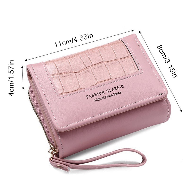Skanto | Large Capacity Multi-Card Zipper Tri-Fold Myntpung