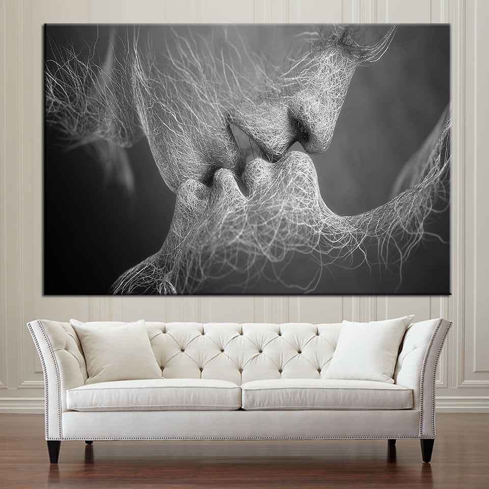 Lines Of Lovers - Lerretveggkunst Maleri