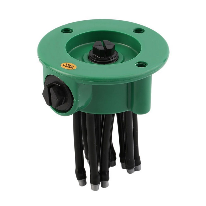 Skanto | 12-i-1 Hagevanningssystem – Justerbar Sprinkler med 360-graders Vanning