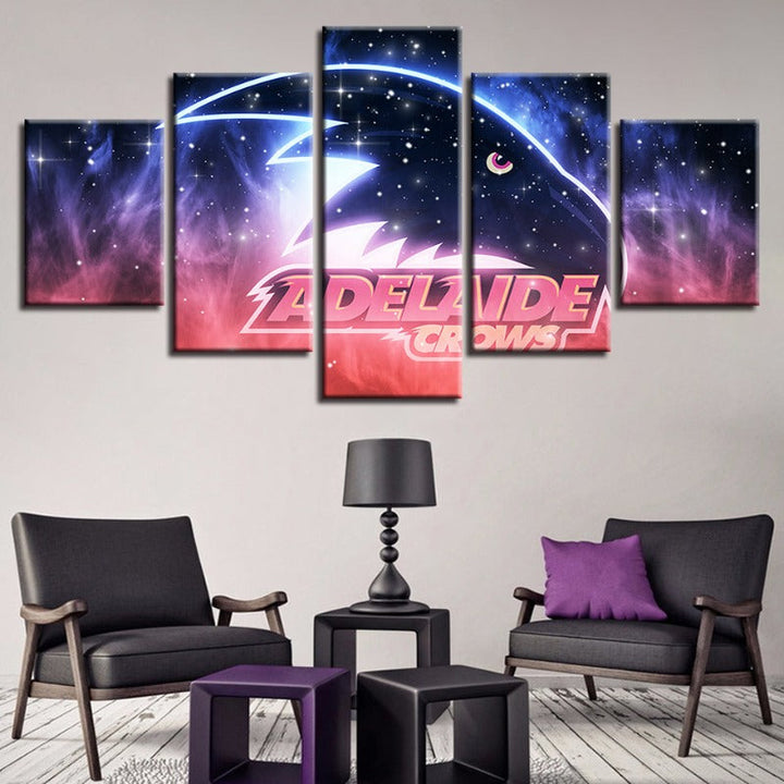 Adelaide Crows Galaxy 5-delt - lerret veggkunst maleri | Skanto