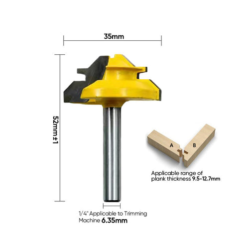 Skanto | Router Bit 45-graders limfuge låsemiter