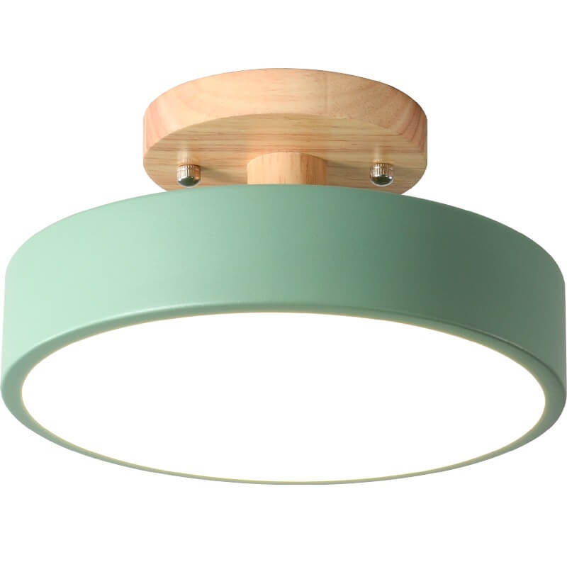 Skanto LED Rund Taklampe | Nordisk Design | Semi-Flush Montering | Økonomisk Innendørs Belysning