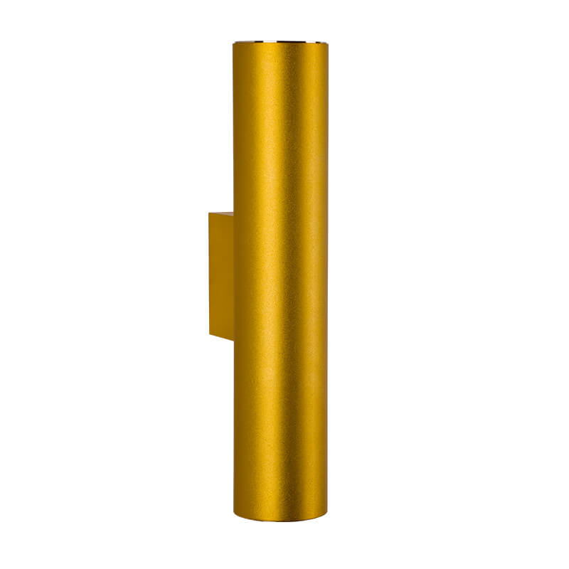 Skanto | Enkel Aluminium Sylinderformet 2-Lykt Vegglampe