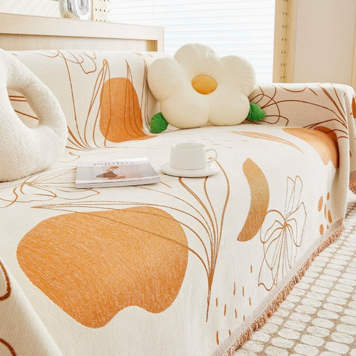 Skanto | Floral Essence Chenille Sofa Wrap