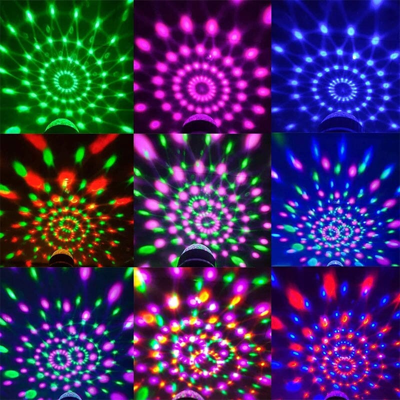 LED Disco Ball Fargerik Roterende Lyspære | Skanto