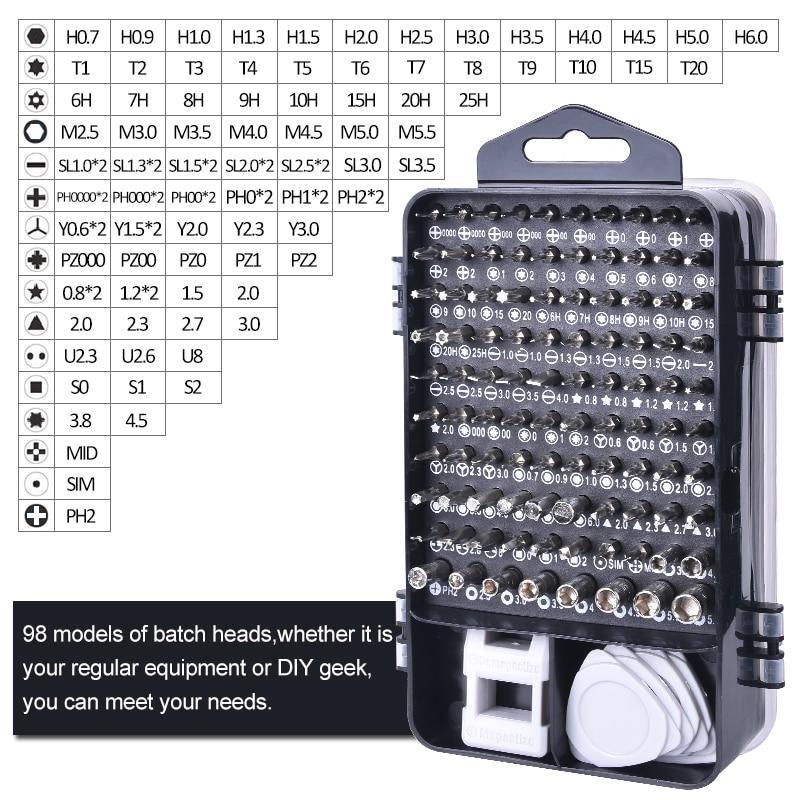 Skanto | Multifunksjonell Ekstra Hard 115 i 1 Skrutrekker Sett