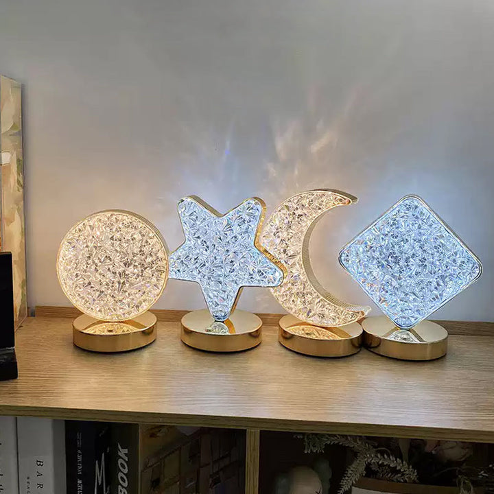 Star Moon Metal Table Lamp | Skanto