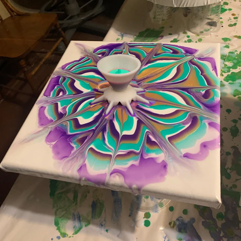 Skanto | Pouring Colors Flower Split Art Cup