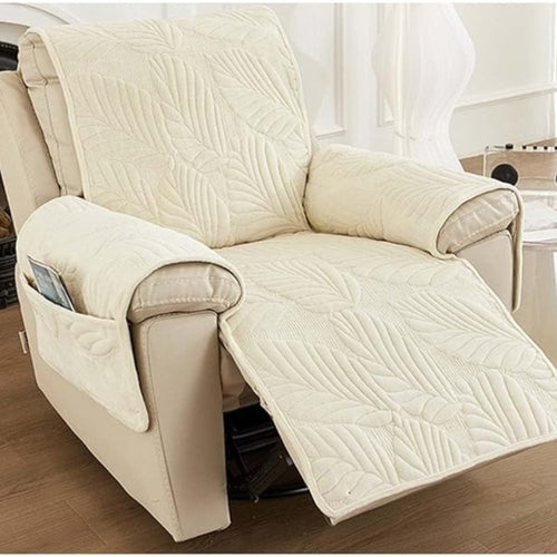 Skanto | Verdant Leaf Pattern Recliner Cover