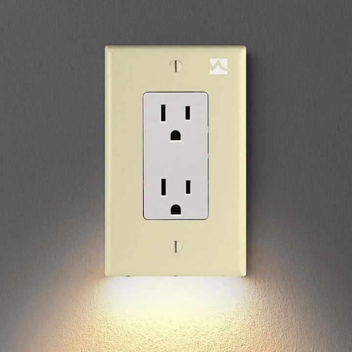 Skanto | Outlet veggplate med LED nattlys