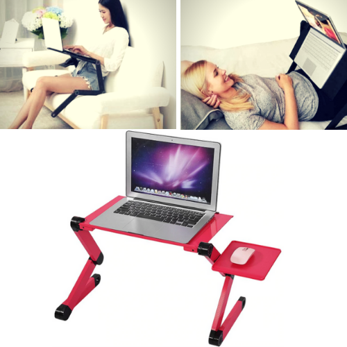 Skanto | Nr.1 Salg Ergonomisk Justerbar Laptopstativ Sammenleggbart Sengebord