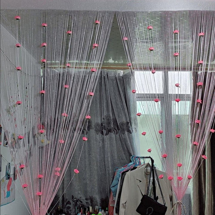 Skanto | Rose Tråd Dør Gardin