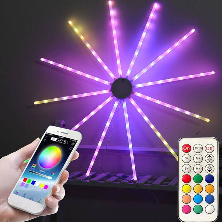 Skanto | Kreativ RGB Illusjon Vannmølle Fyrverkeri LED Lyskæde