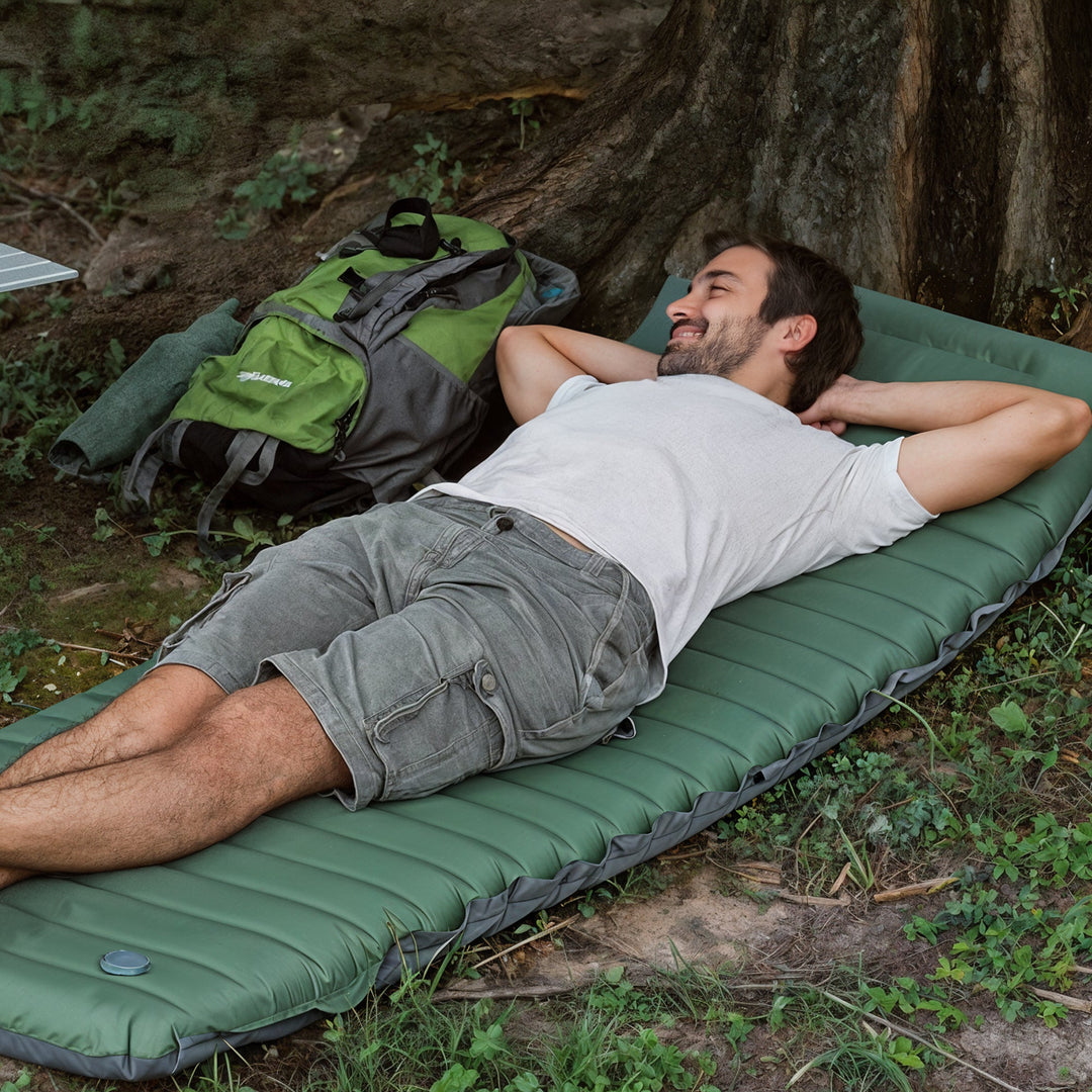 Camping Oppblåsbar & Bærbar Madrass Skanto