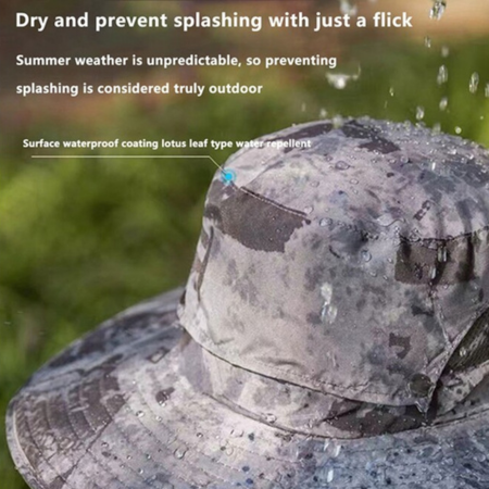 Skanto | Ultimat utendørs solhatt med oppladbar LED og bred brem