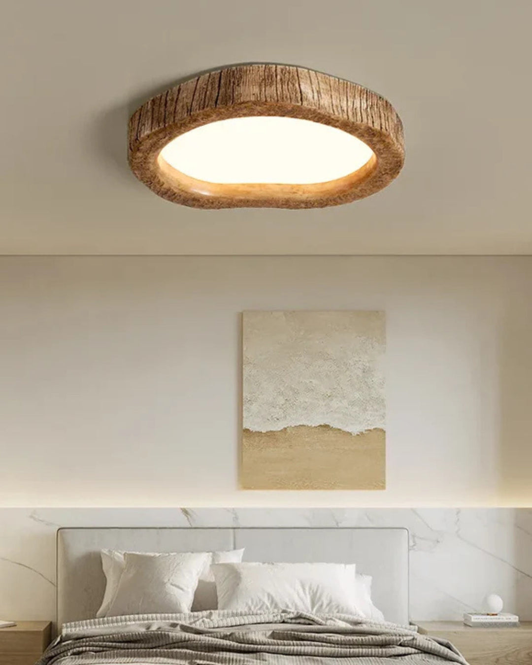 Skanto | Taklampe med trematerialer og subtil glød