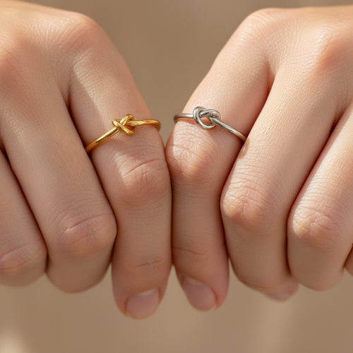 Skanto | Delikat Hjerte Knute Bond Ring
