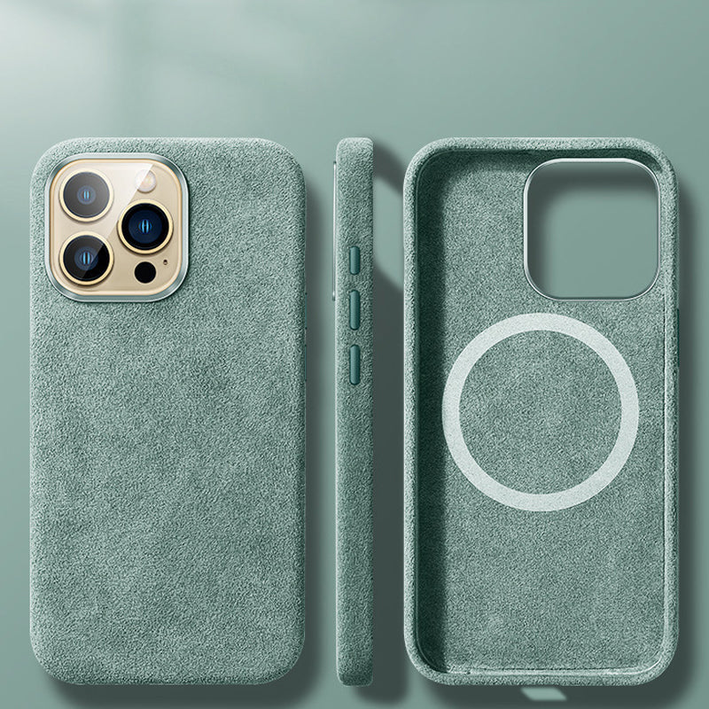 Skanto | Italiensk Alcantara Magnetisk Etui for Iphone