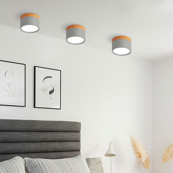 Skanto | LED Taklampe Moderne Flush Mount Sylinder