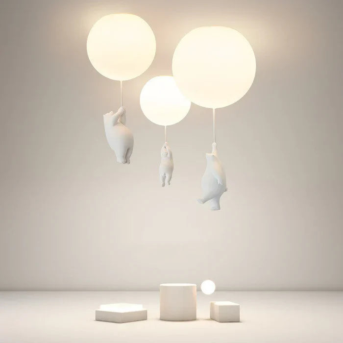 Skanto | Barnas Taklampe med Bamse og Ballong - CloudBear