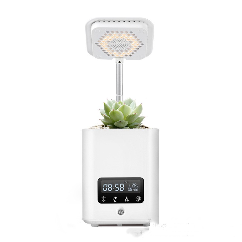 Skanto | Multifunksjonell smart hydroponisk plantepotte med kalender, diffuser og skrivebordslampe