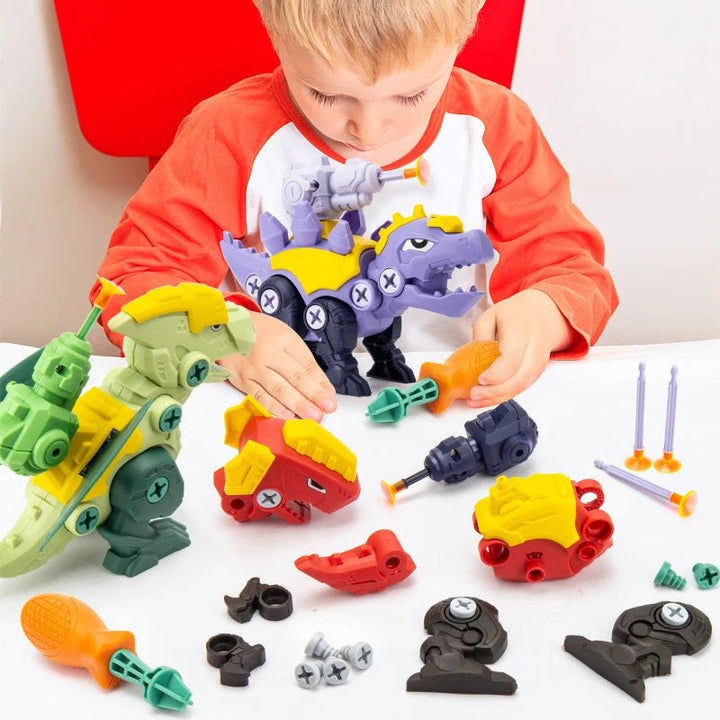 Skanto | Dinosaur Skru Sett med Sugkoppe Kanon