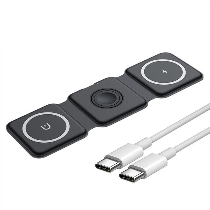3 i 1 Trådløs Magnetisk Lader | Skanto