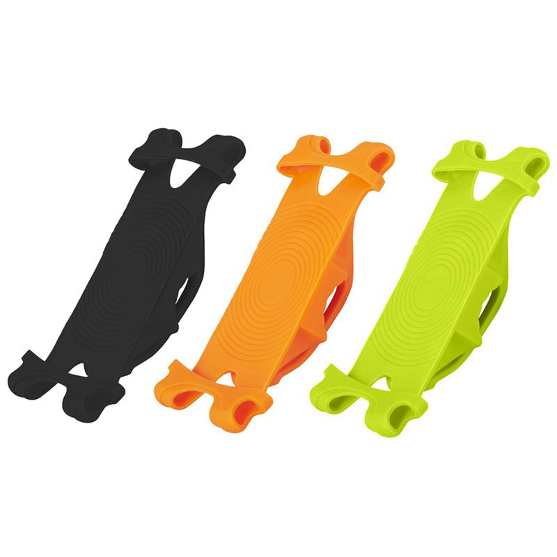 Universell silikone telefonholder for cyklen, skridsikker, justerbar | Skanto