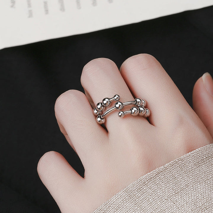 Skanto | Distribuer Dine Frykt Sirkel Perler Fidget Ring