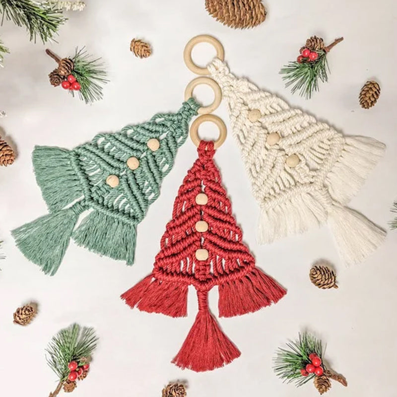 Skanto | Juletræ DIY Kit – Lag Din Egen Håndlaget Juletrepynt i Bomullssnor