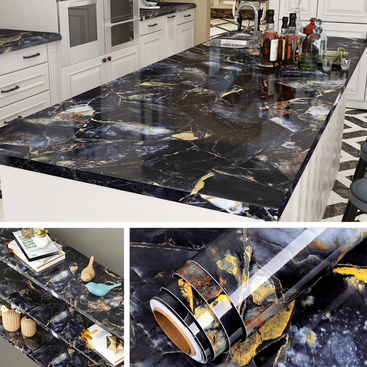 Skanto | Eindhoven MarbleLook | Vakker dekorasjon for enhver overflate! Vanntett & Oljeproof