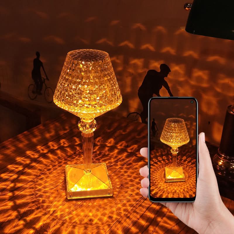 Skanto | Oppladbar Krystall Lampeskjerm Berørings LED Lampe
