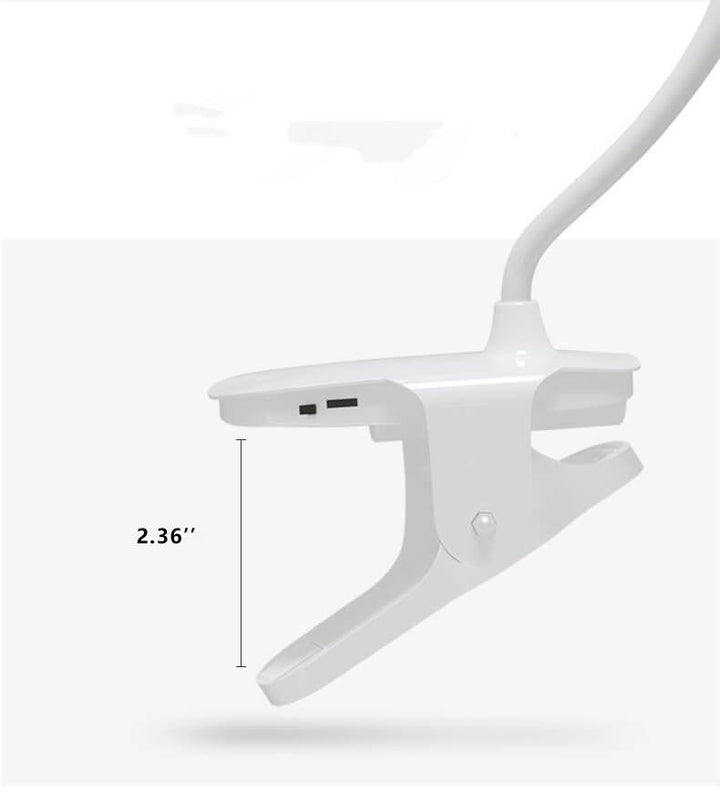 Skanto | Enkel LED Clip Skrivebordlampe Oppladbar Øyebeskyttelse Nattlys
