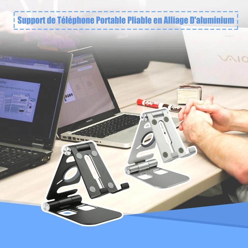 Multi-Fold Smartphone Stand i Aluminiumlegering | Skanto