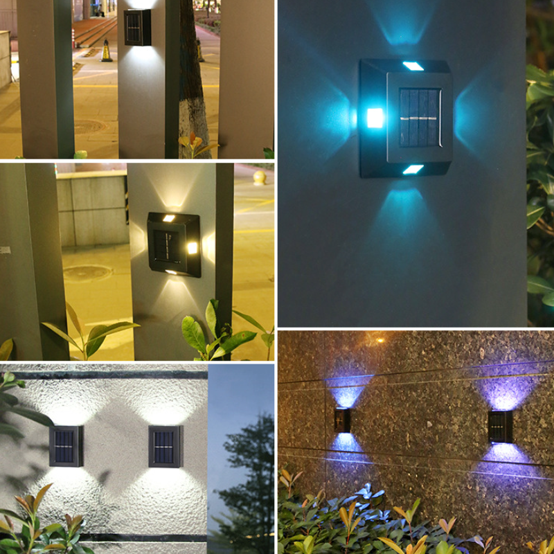Solarvegglampe for utendørsområder | Skanto