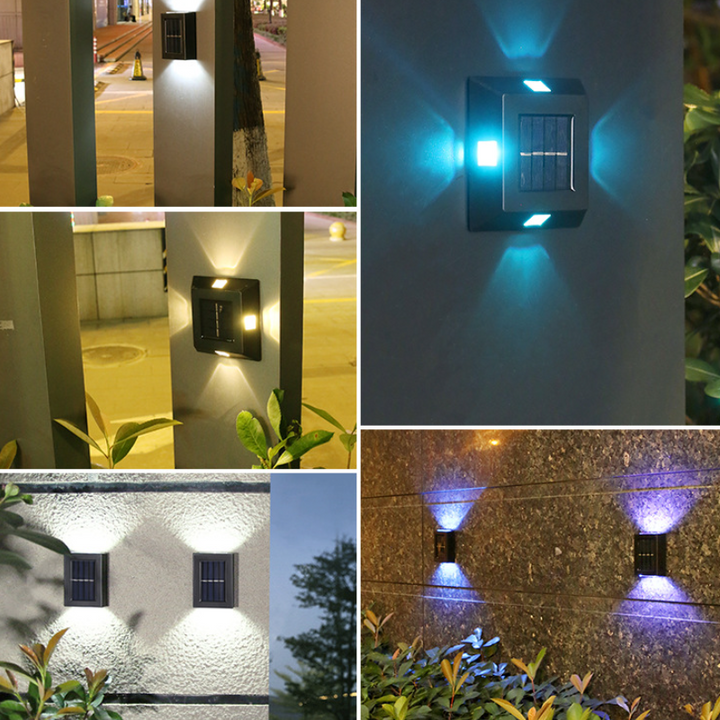 Solarvegglampe for utendørsområder | Skanto