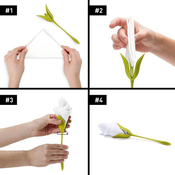 Skanto | Bloom Serviett Holder for Bord (4 Deler)