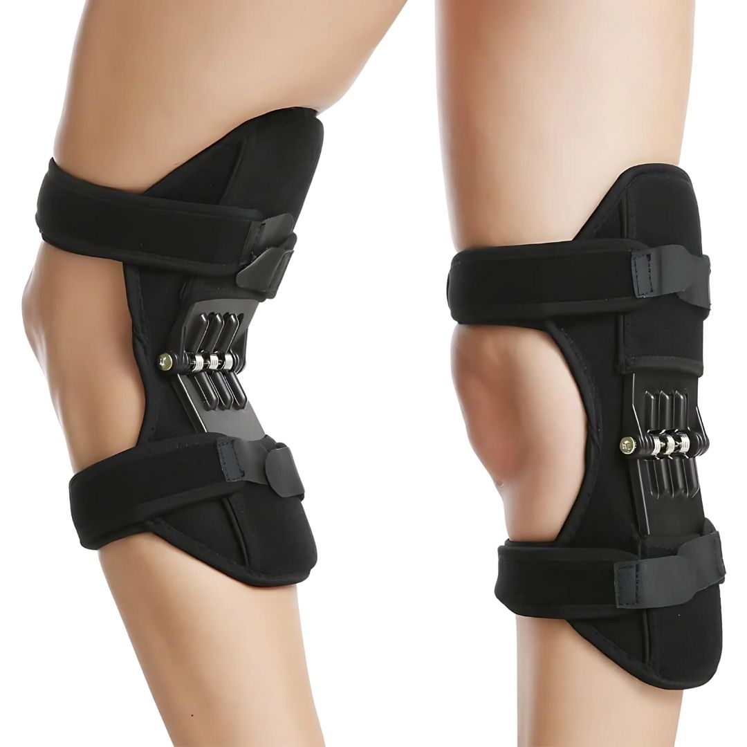 KneeGuard Pro | Sett med 2 hengslede knebandasje-stabilisatorer for smertelindring | Justerbar støtte ved kne skade - Artritt - Etter operasjon rehabilitering Skanto